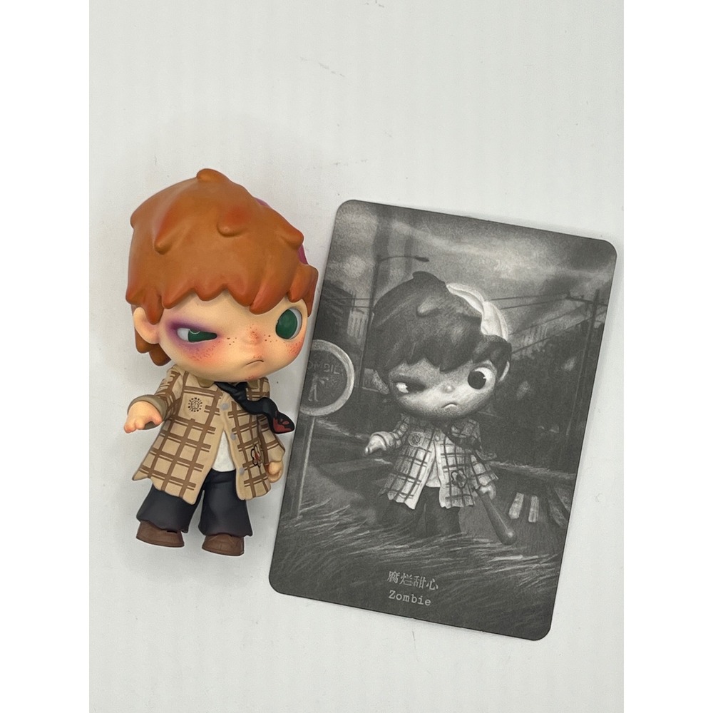 Pop Mart Hirono The Other One Zombie Figure Tan Brown Good Missing Club Card